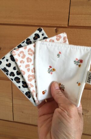 Lingette lavable en coton biologique Lingette lavable