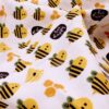 Coton-bio-Abeilles Coton biologique motif abeilles