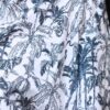 Coton biologique jungle toile de jouy bleu