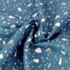 Coton bio terrazzo Coton biologique terrazzo bleu